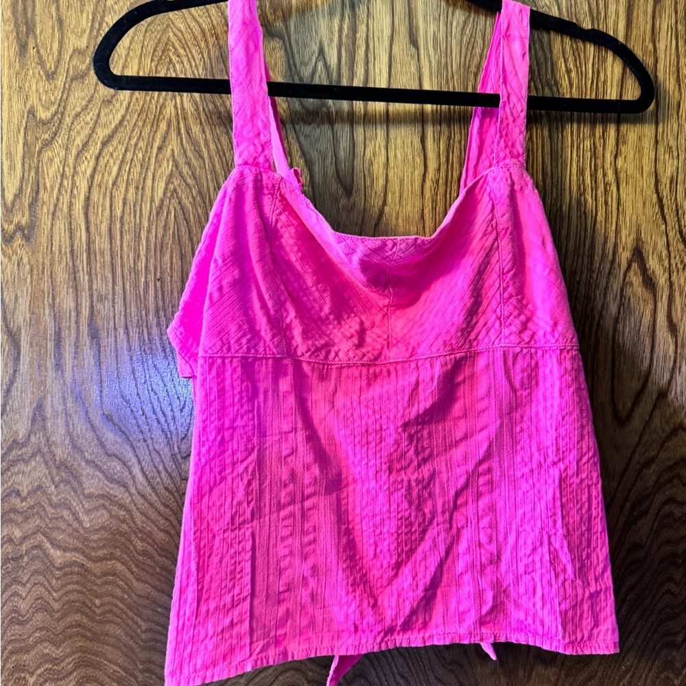 Urban Outfitters Bright Pink Crop Top